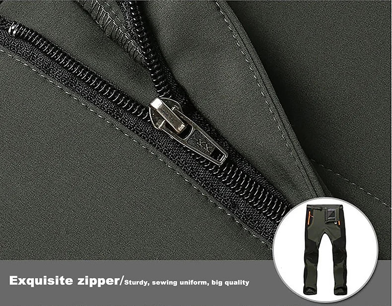 LNGXO Thick Warm Fleece Hiking Pants