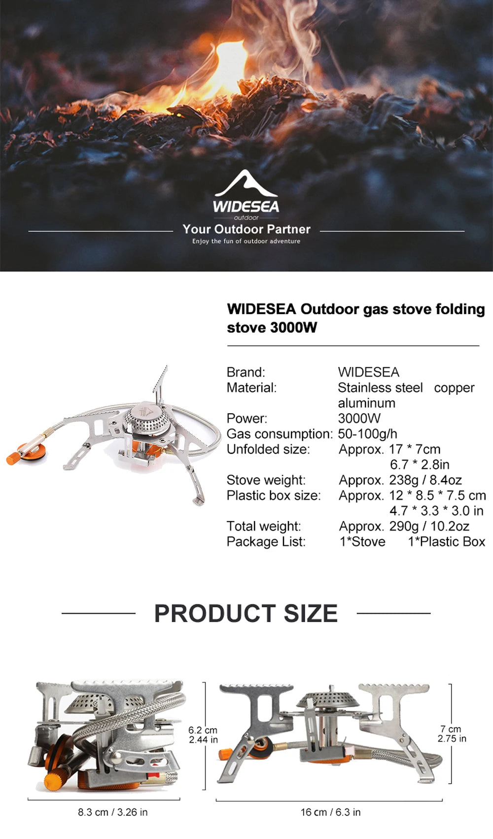 camping gas stove or burner.