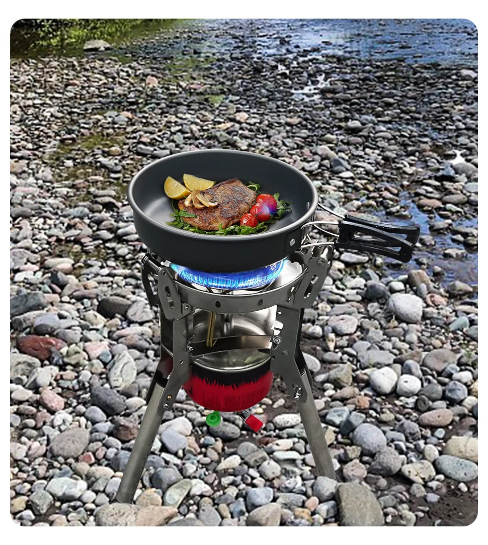 Foldable Gas Burner Camping Picnic Windproof Stove