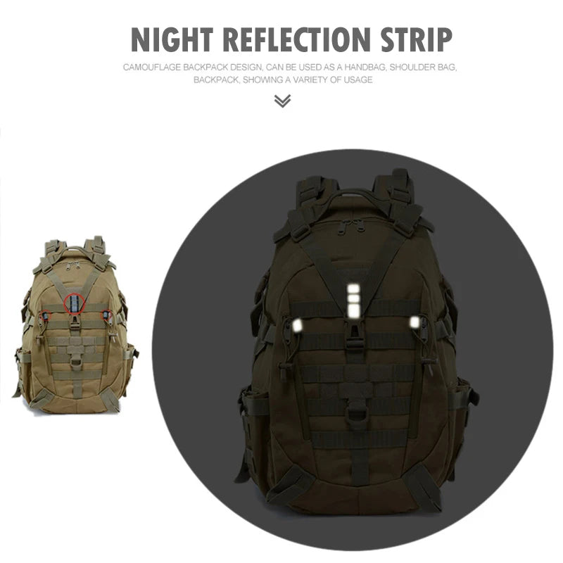 Camping Backpack Men's Bag Travel Bags Tactical Molle Climbing