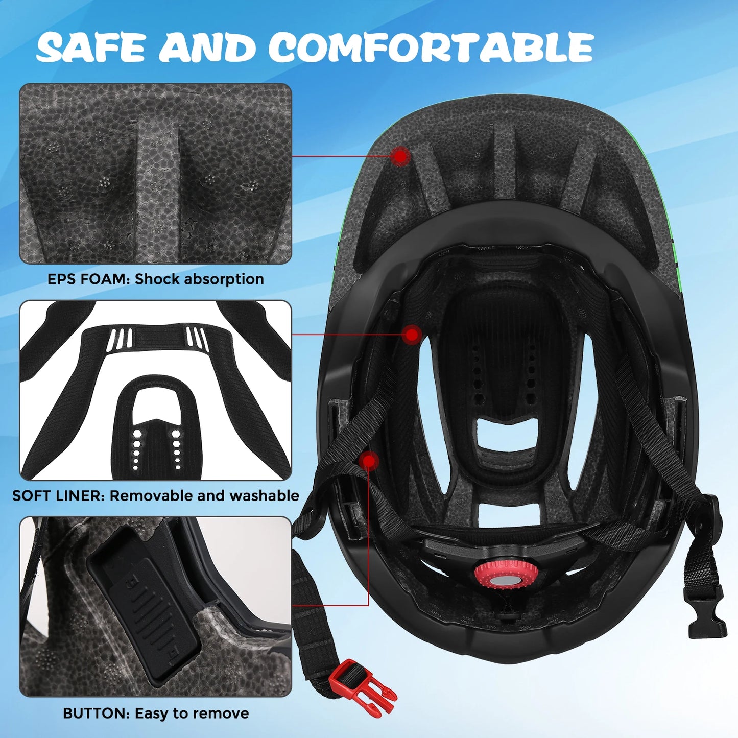 Lixada Kids Full Face Helmet:
