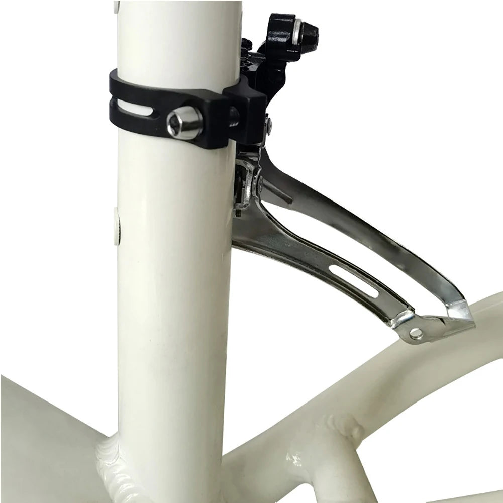 Bicycle Front Derailleur Snap Ring Gear Front Derailleur Clamp 34.9mm Adjustable Front Derailleur Adapter Clip Bike Accessories
