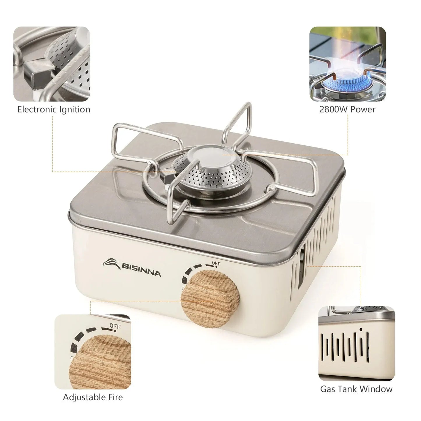 style gas burner designed for outdoor
