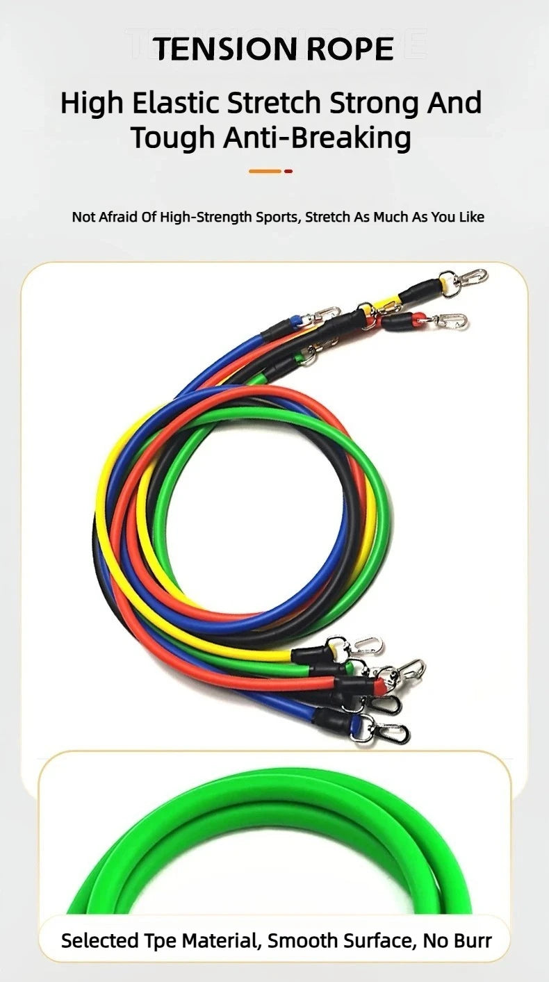 portable resistance bands often sold online for home