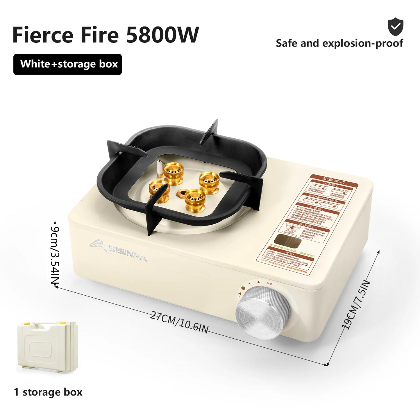 high-firepower cassette burner ideal for outdoor