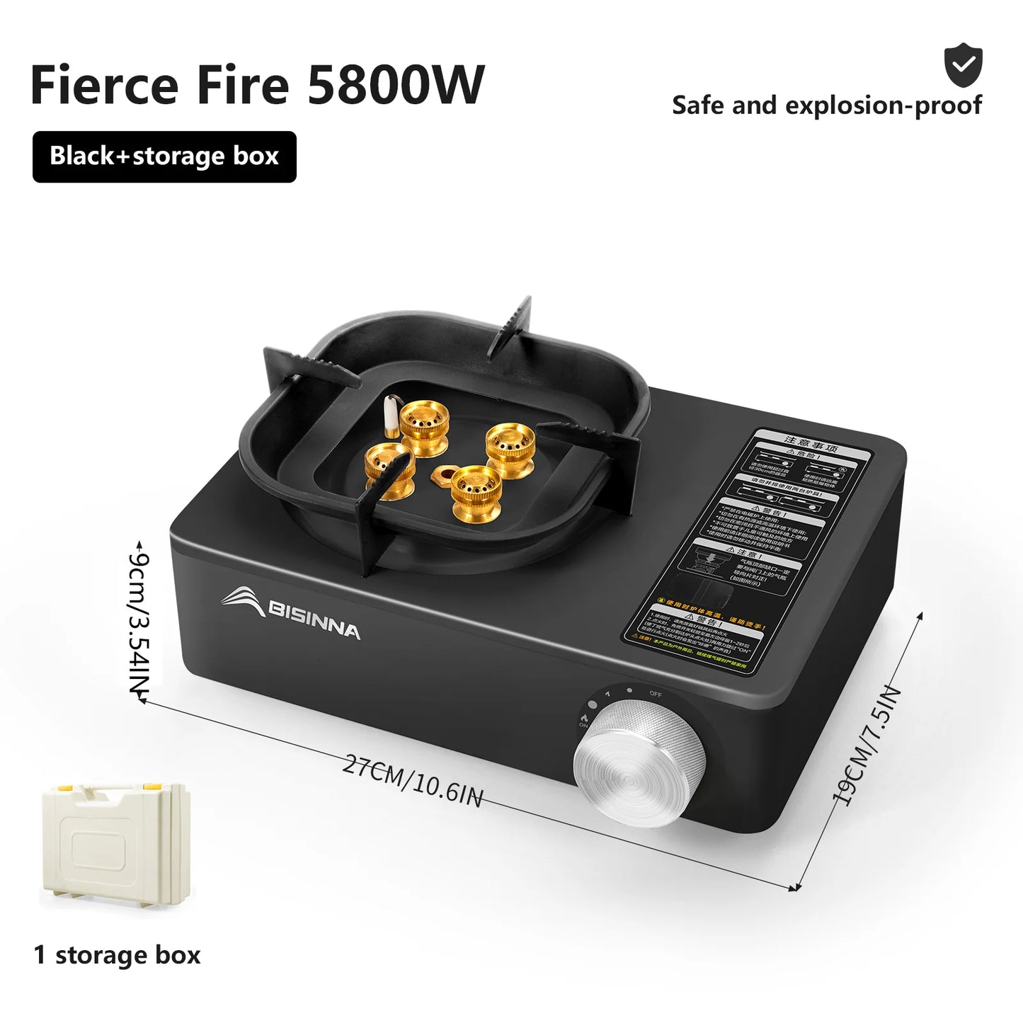 high-firepower cassette burner ideal for outdoor