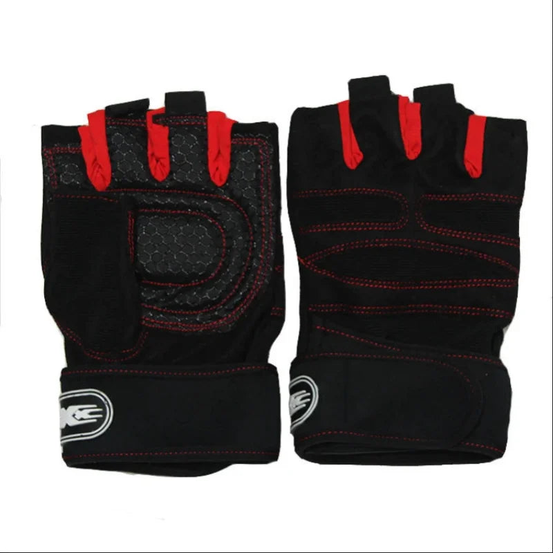 Fitness Half-Finger Gloves with Wrist Guard: