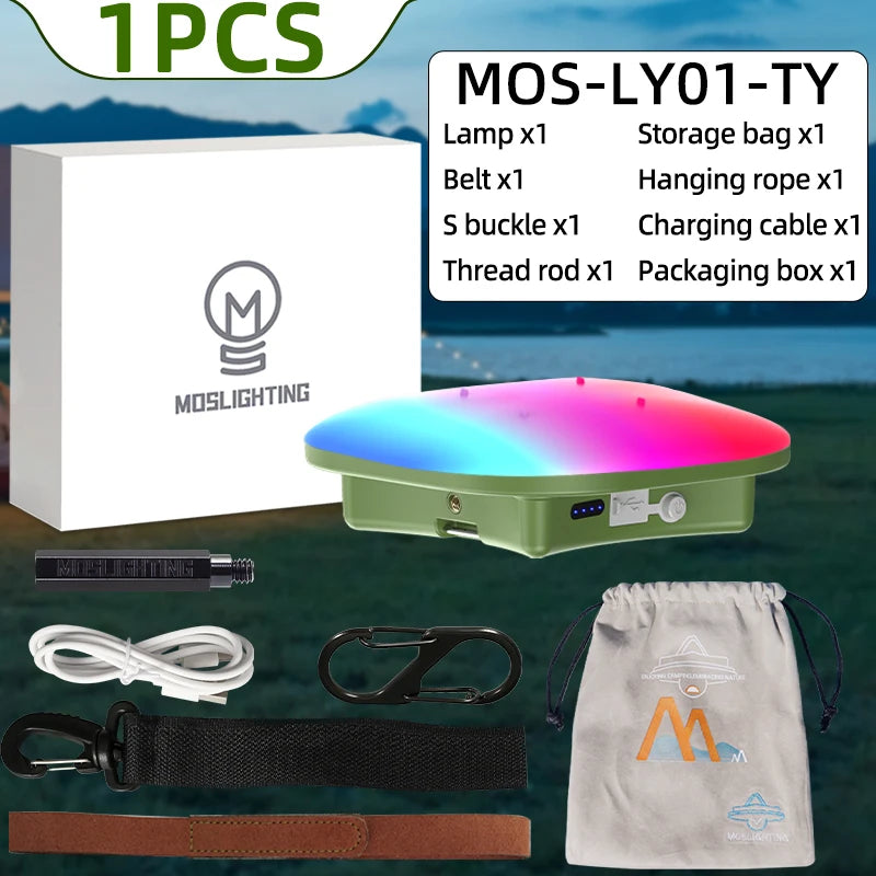 MOSLIGHTING Camping Lantern 80W 7500K Torch Flashlight i