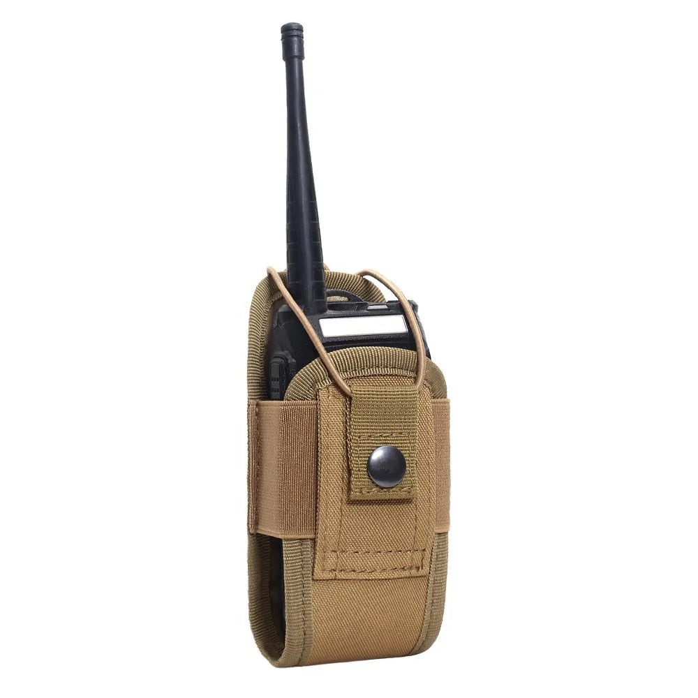 Camping MOLLE Radio Walkie Talkie Pouch – Tactical Waist Bag Holder