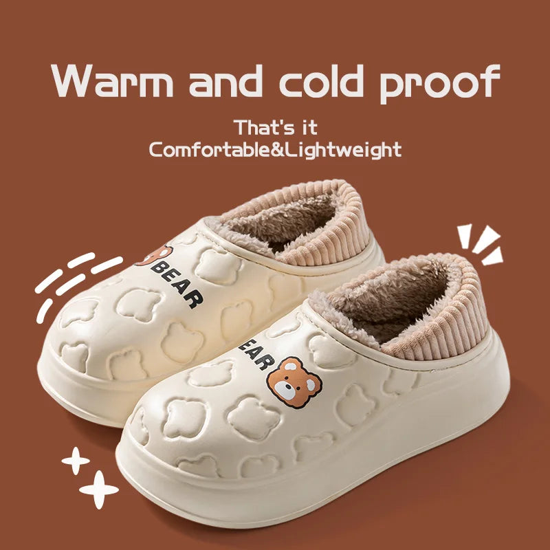 CozyStep™ Waterproof Cotton Slippers – Winter-Ready Comfort for Her & Him