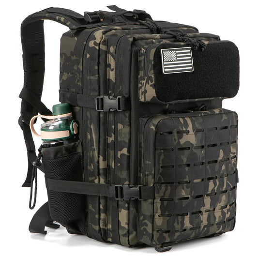 Men & Women – Laser-Cut MOLLE 3-Day Pack, Hiking, School,
