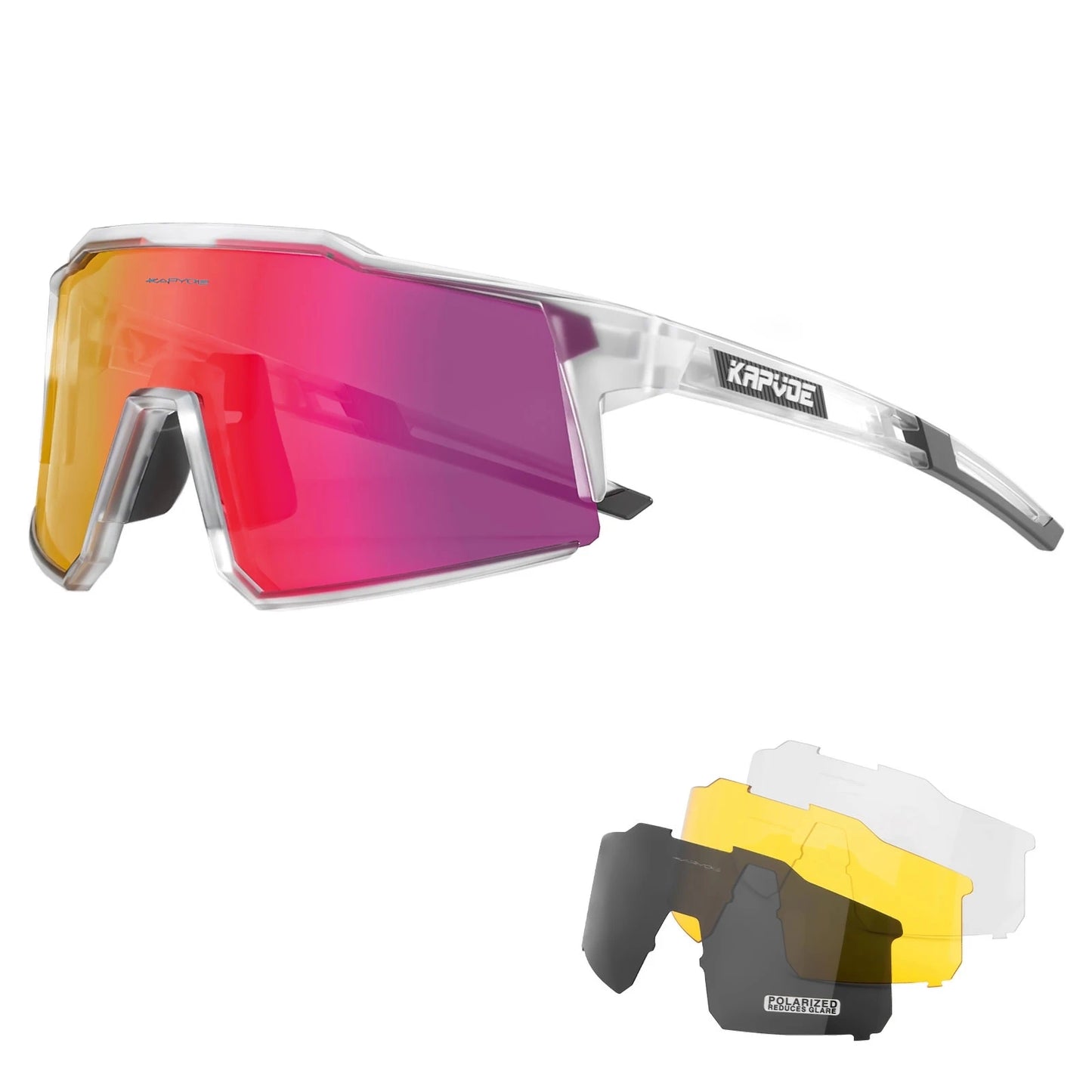 Kapvoe Photochromic Cycling Sunglasses for Men Cycl Glasses Mountain Bicycle Goggles Women Outdoor Sports Running UV400 Eyewear