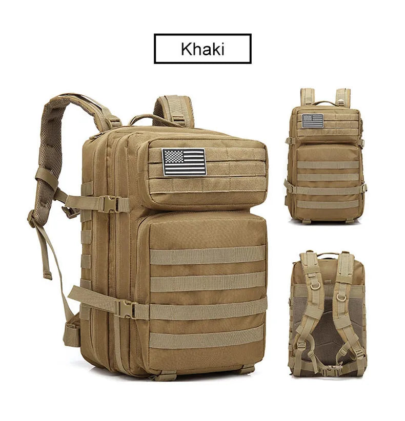 Multi-Functional Tactical Backpack – 50L / 35L / 25L | Waterproof & Large Capacity