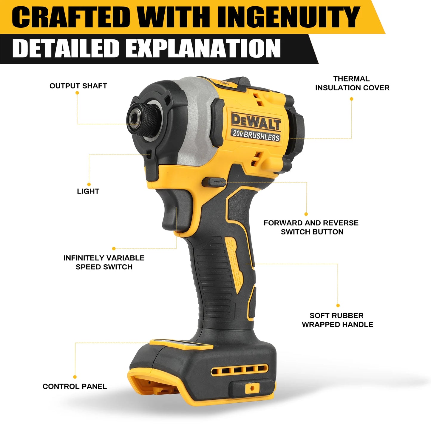 DeWalt Brushless Electric Drill/Screwdriver Combo (DCF805/DCD850):