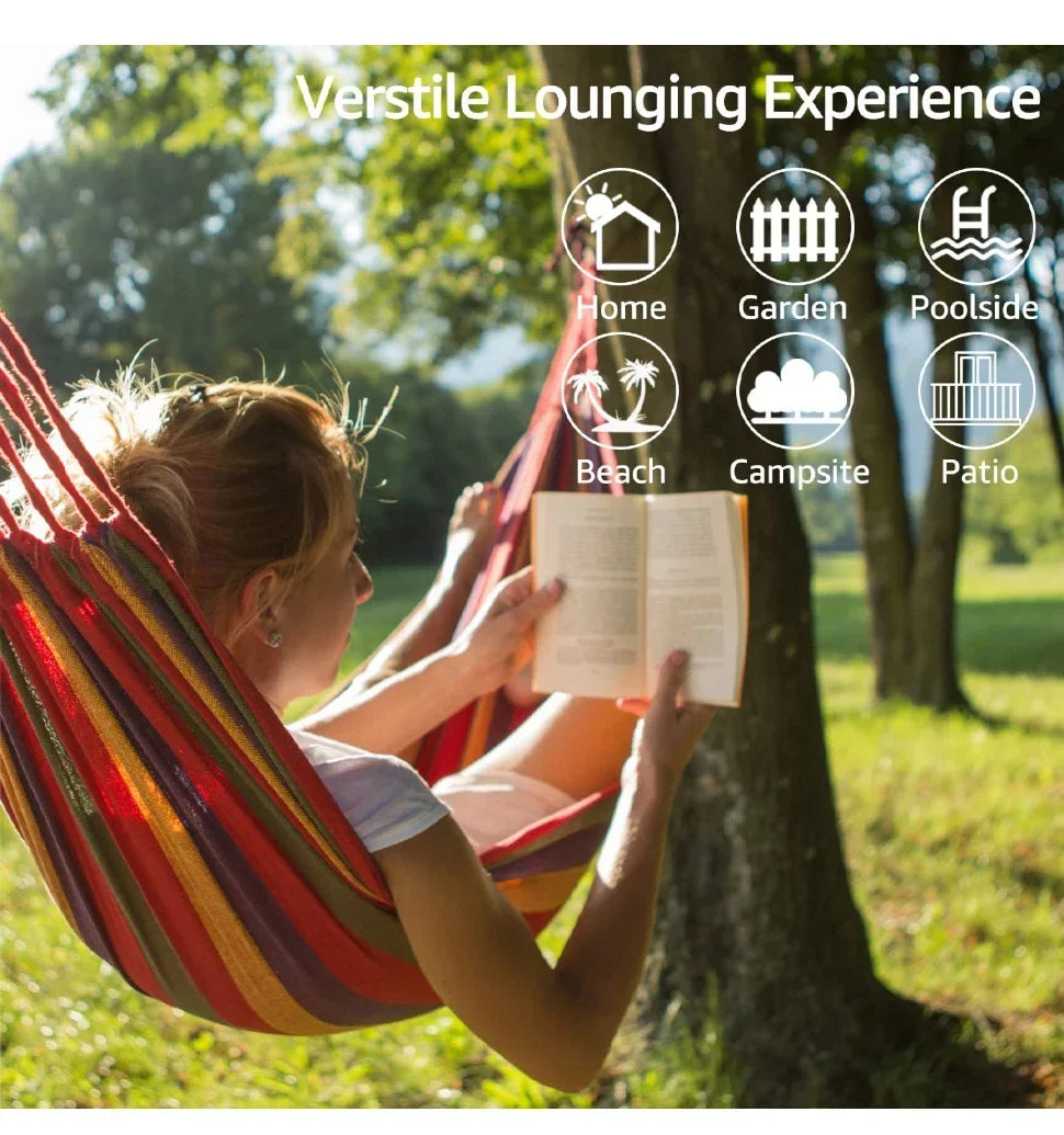 WESTTUNE Outdoor Canvas Hammock