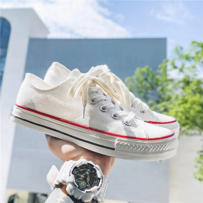 Classic 1970's Canvas Shoes for Men and Women Retro Non-slip Sports Shoes Korean Version Student Cloth Casual Shoes
