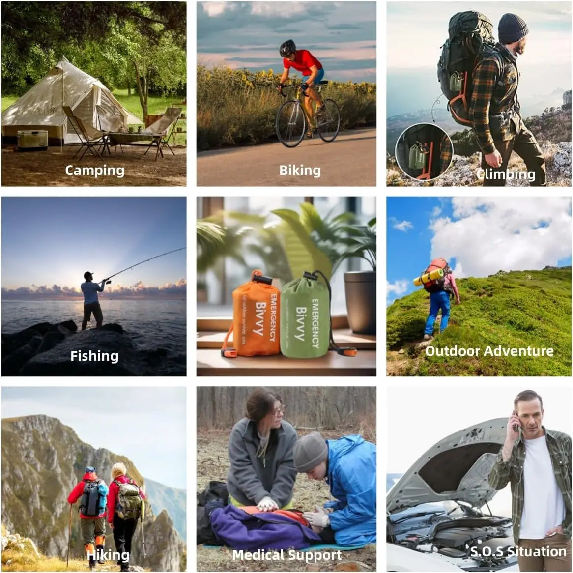 portable outdoor emergency sleeping bag,