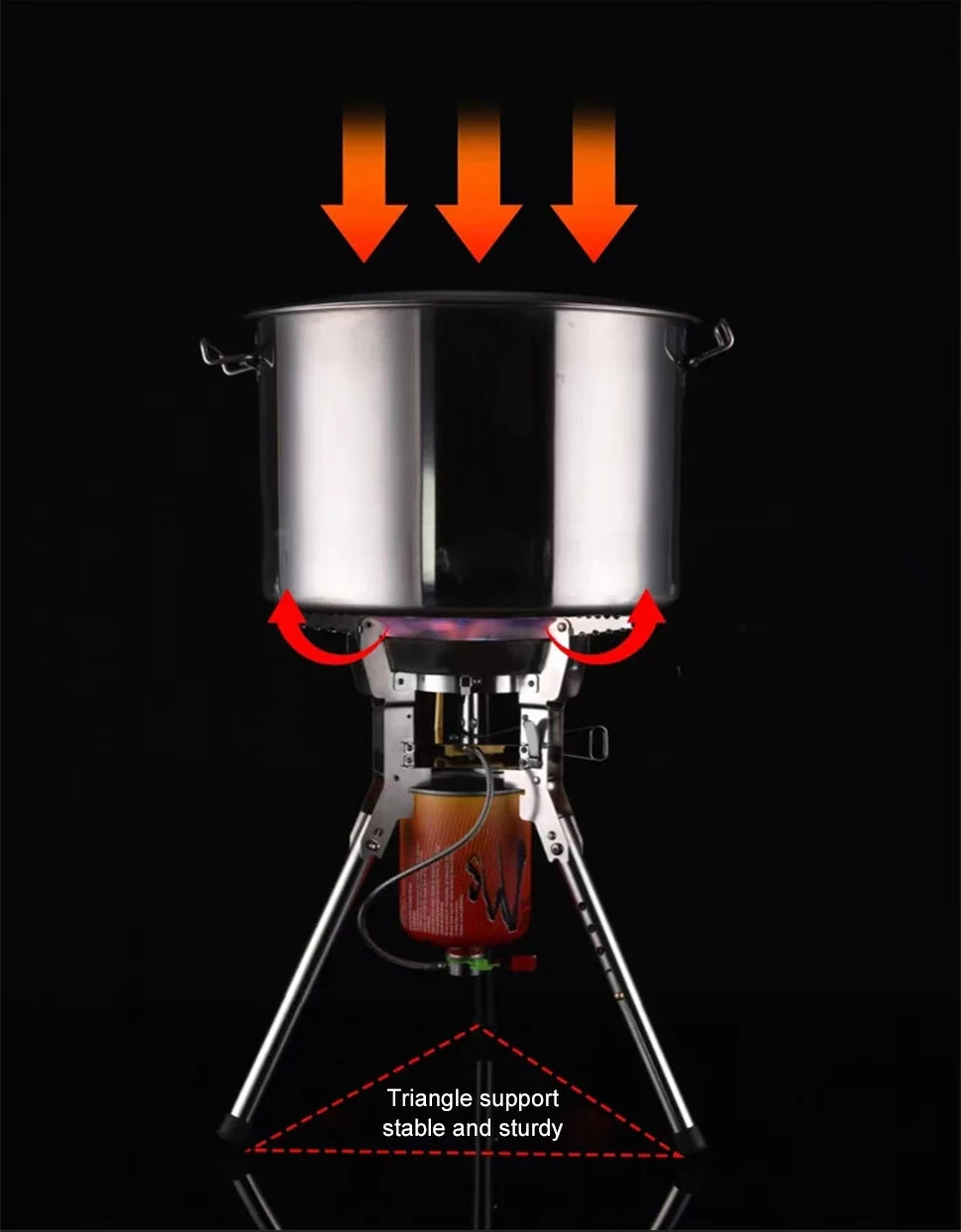 Foldable Gas Burner Camping Picnic Windproof Stove