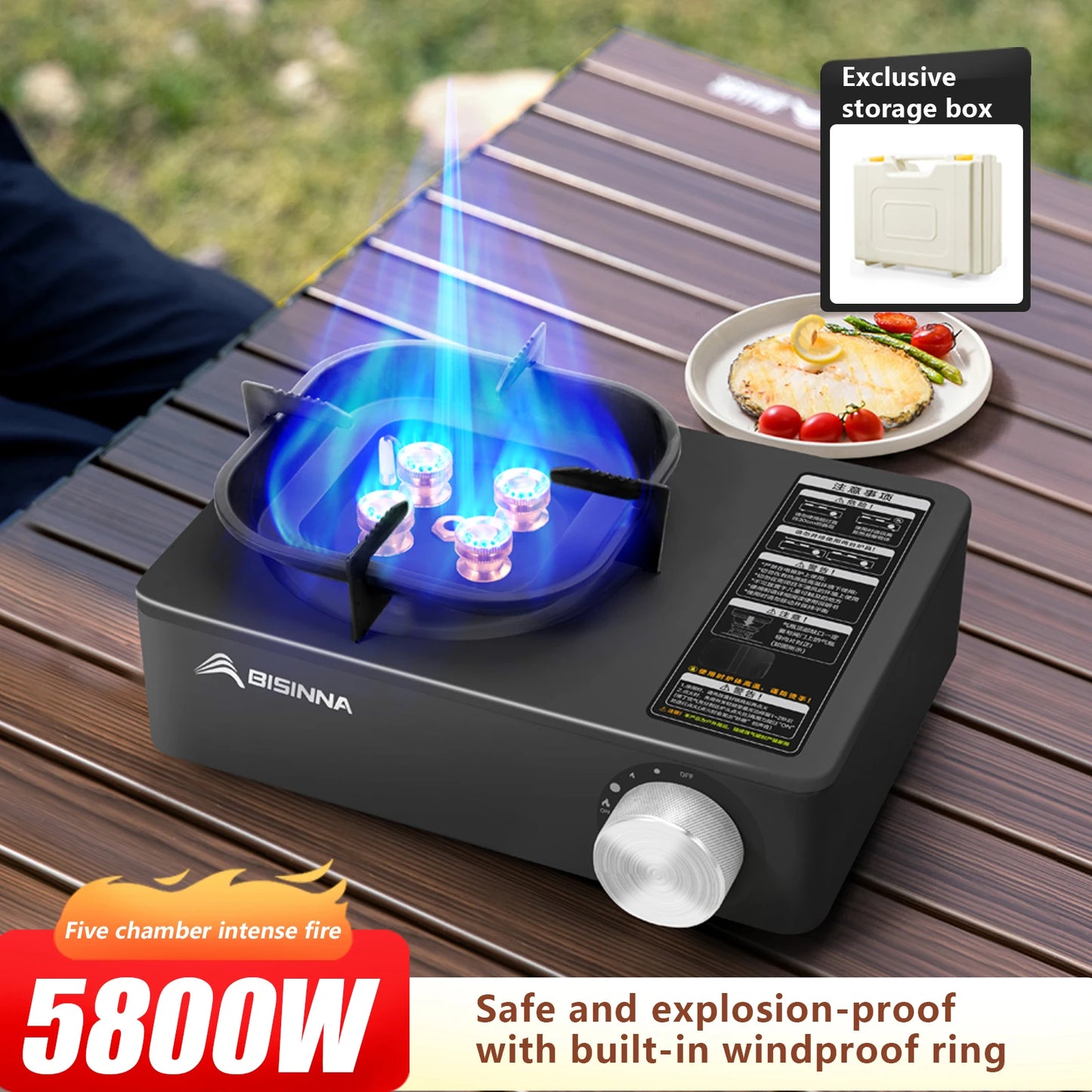 high-firepower cassette burner ideal for outdoor