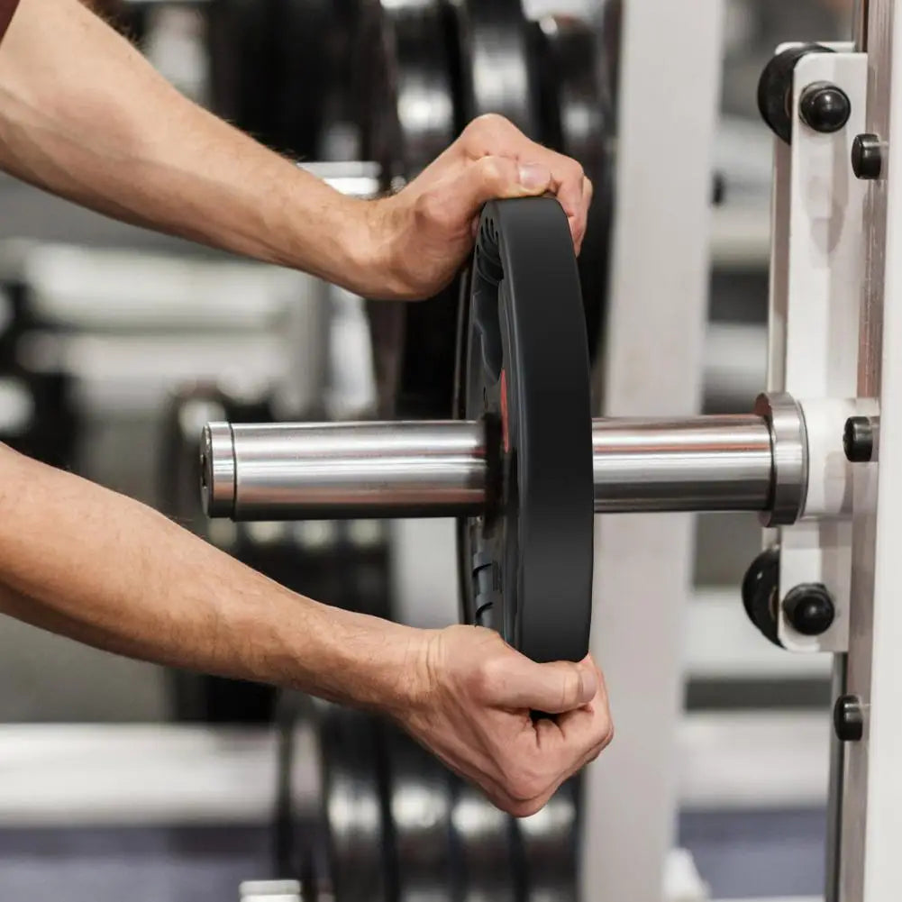 1PC 22 Lbs Gym Fitness Rubber-Covered Barbell Disc Plate
