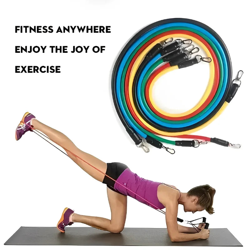 portable resistance bands often sold online for home