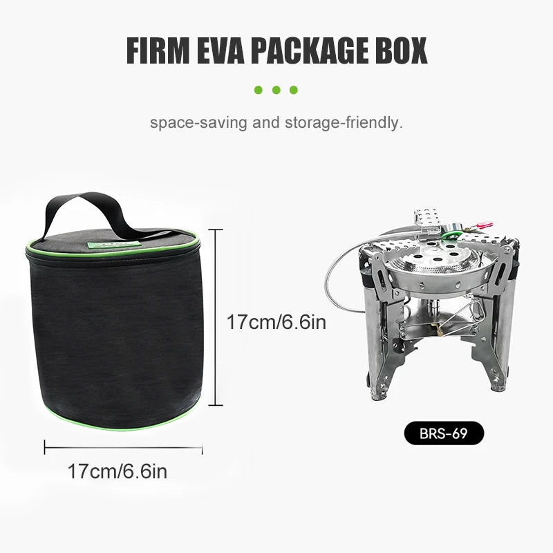 Foldable Gas Burner Camping Picnic Windproof Stove