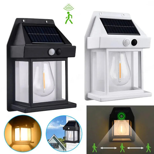 Solar Tungsten Night Lamp with Motion Sensor: