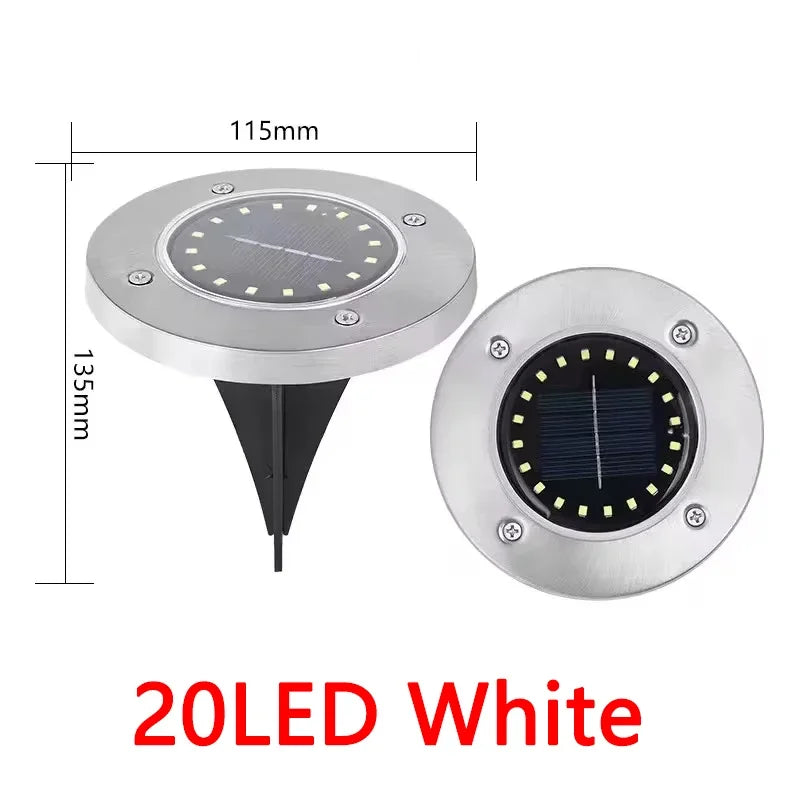 Solar Lights Outdoor 8/20LEDs Disk n