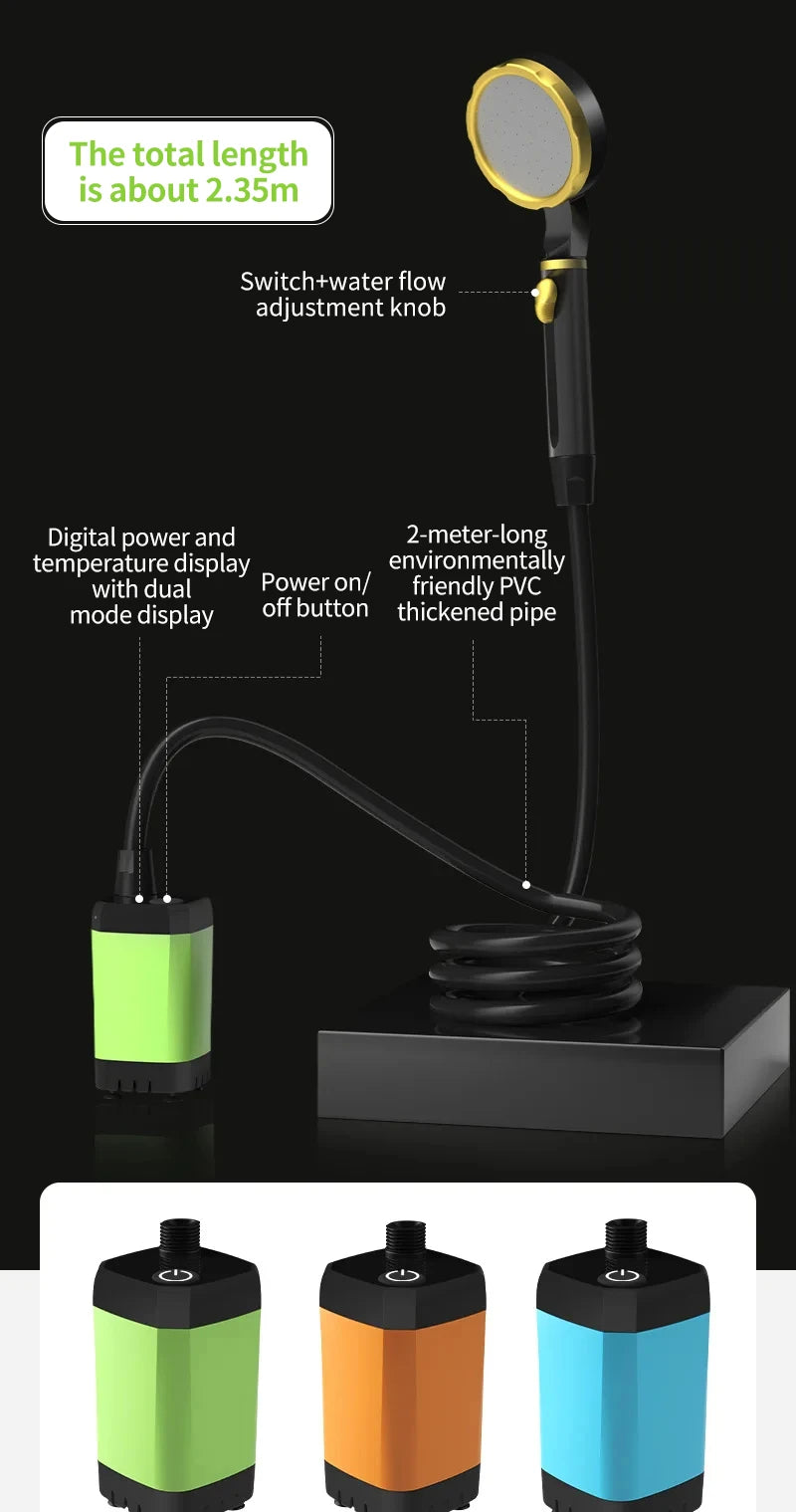 Camping Shower Pump or RV Outdoor Shower Kit