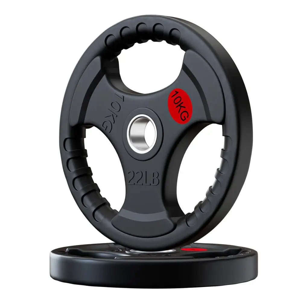 1PC 22 Lbs Gym Fitness Rubber-Covered Barbell Disc Plate