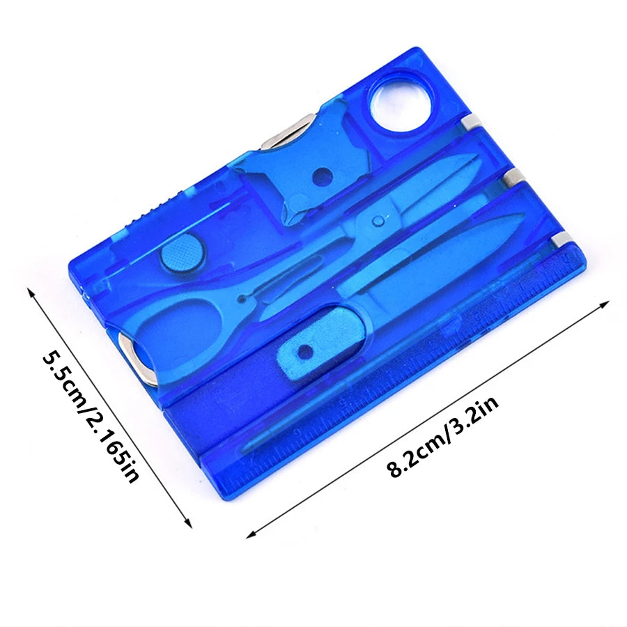 12-in-1 Portable Hiking Card Tool