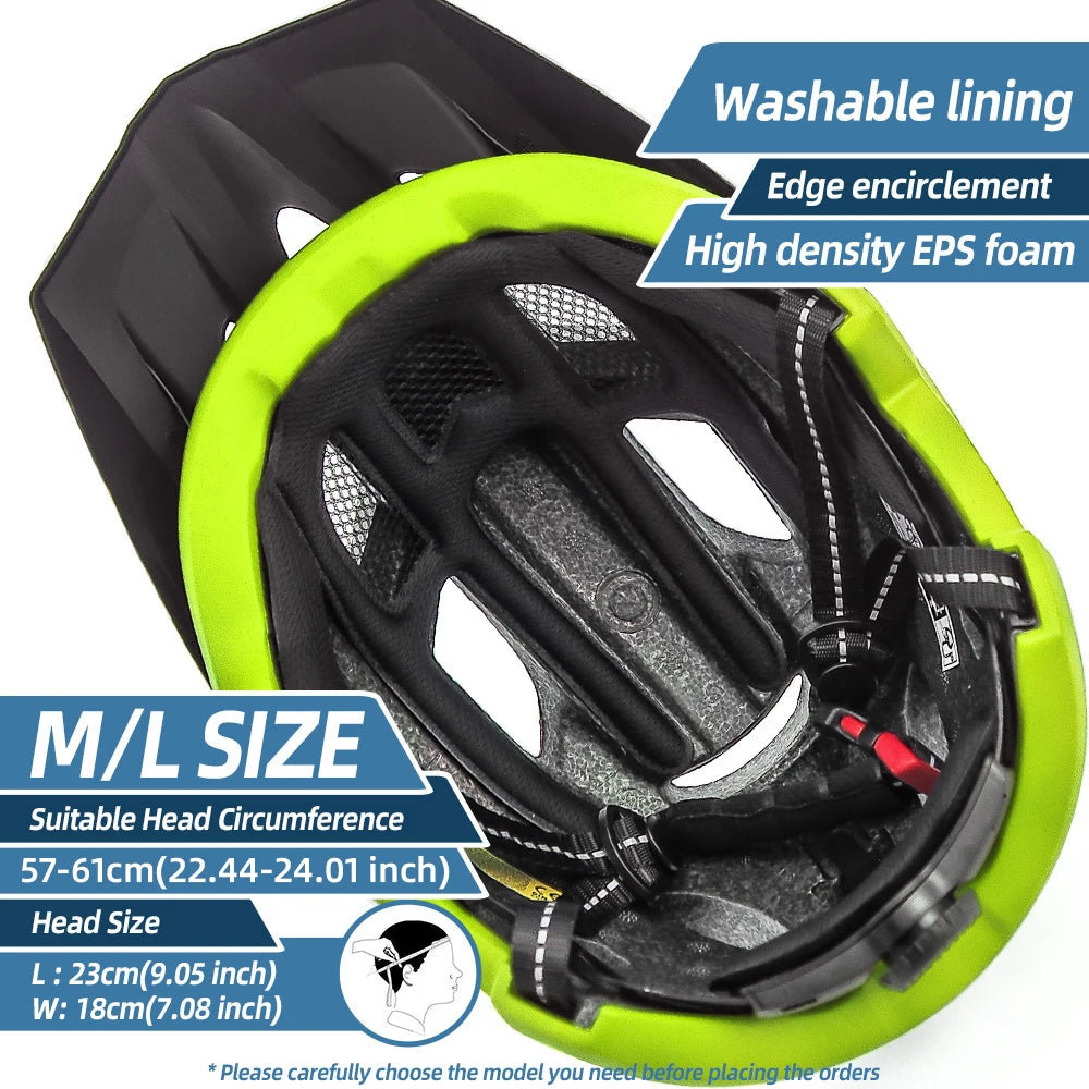 VICTGOAL LED Bike Helmet with Sun Goggle Visor: