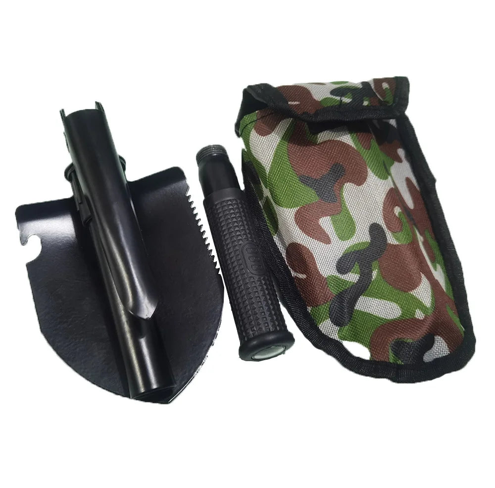 multifunctional military-style folding shovel