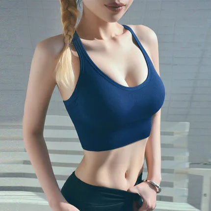 Hollow Breathable Crop Top for Gym, Running, and Fitness