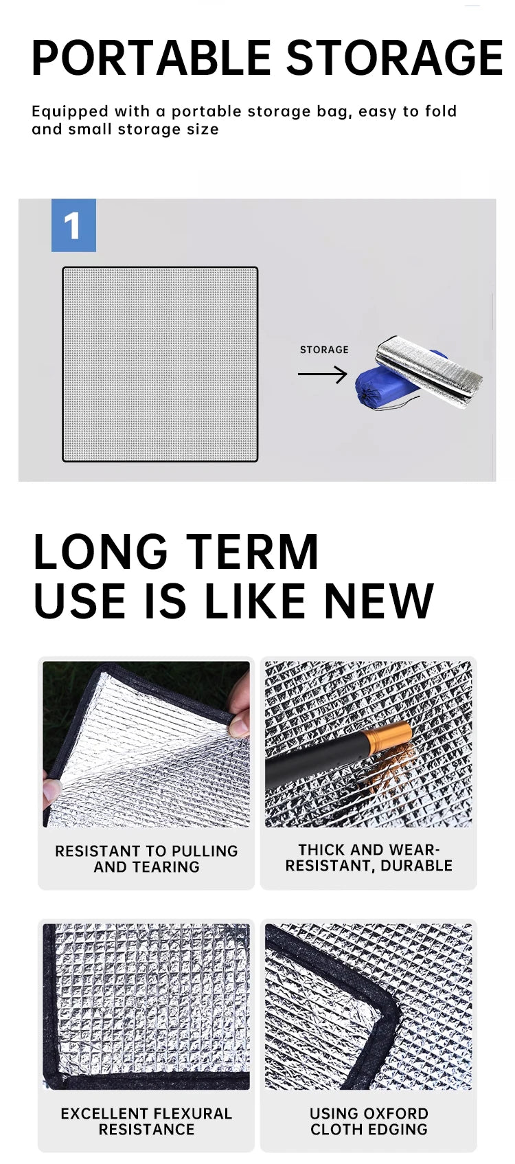 Double-sided Aluminum Film Camping Mat!