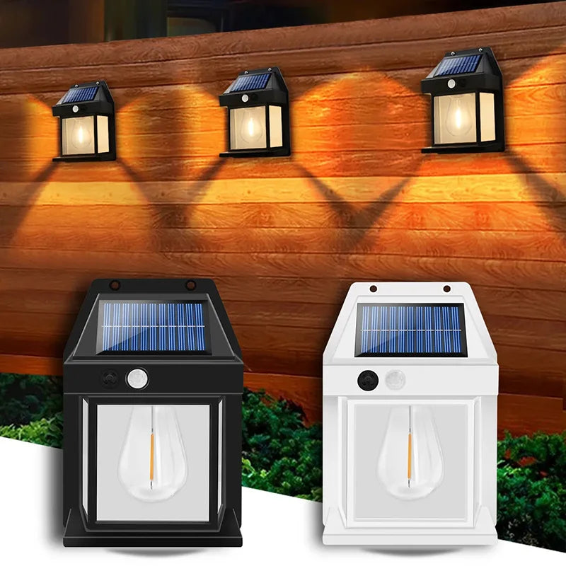 Solar Tungsten Night Lamp with Motion Sensor: