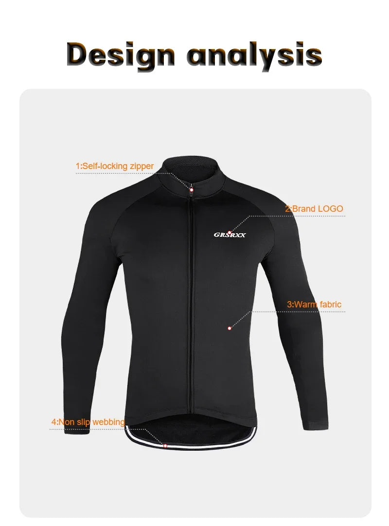 GRSRXX Thermal Winter Cycling Jacket MTB Bike Coat