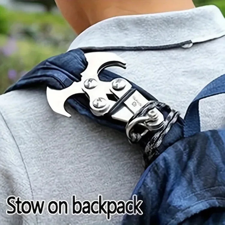 "Stainless Steel Folding Grappling Hook – Durable, Compact,g