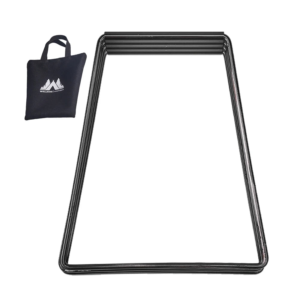 1 or 2-piece set of folding cooler box stands made of aluminum alloy,