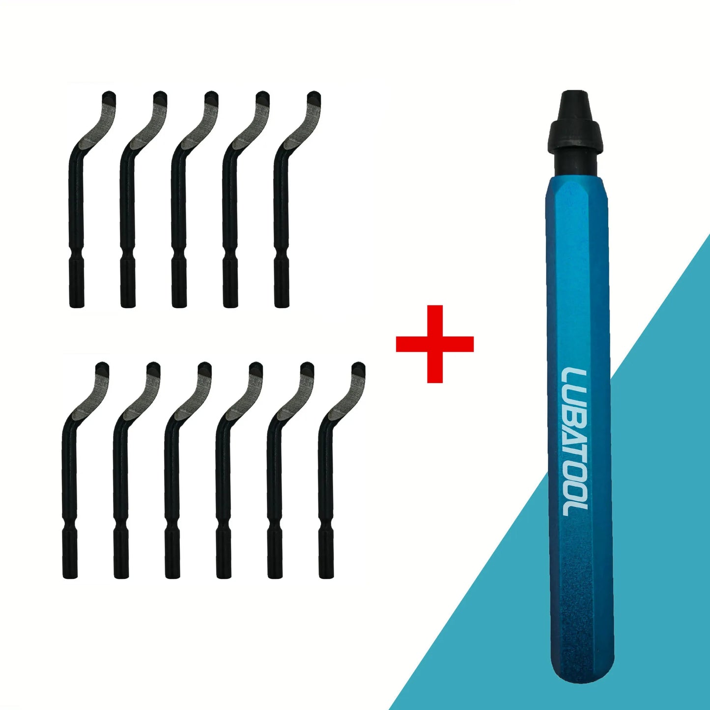 LUBATOOL Deburring Tool with 11 HSS Steel Blades: