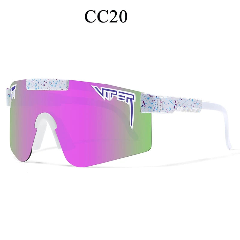 Adult UV400 Pit Viper Style Sport Sunglasses: