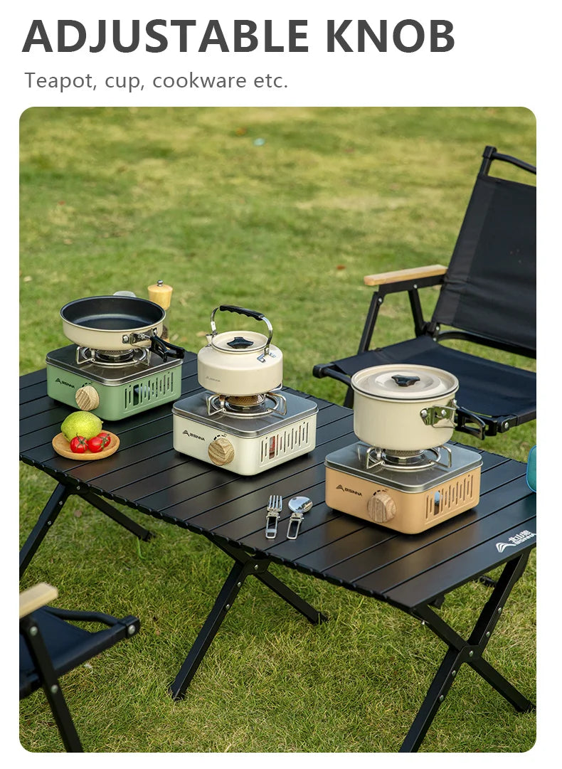style gas burner designed for outdoor