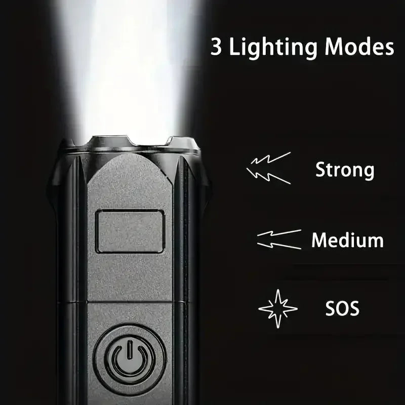 Super Bright LED Flashlights Telescopic Zoom