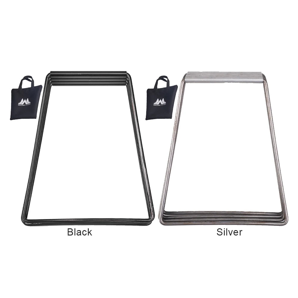 1 or 2-piece set of folding cooler box stands made of aluminum alloy,