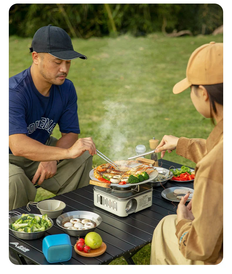 style gas burner designed for outdoor