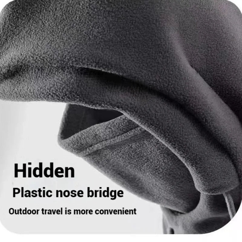 A 3-in-1 riding winter warm hat