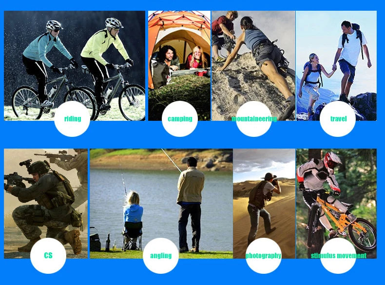 Unisex Fitness, Cycling, Gym, Riding, and Fishing"