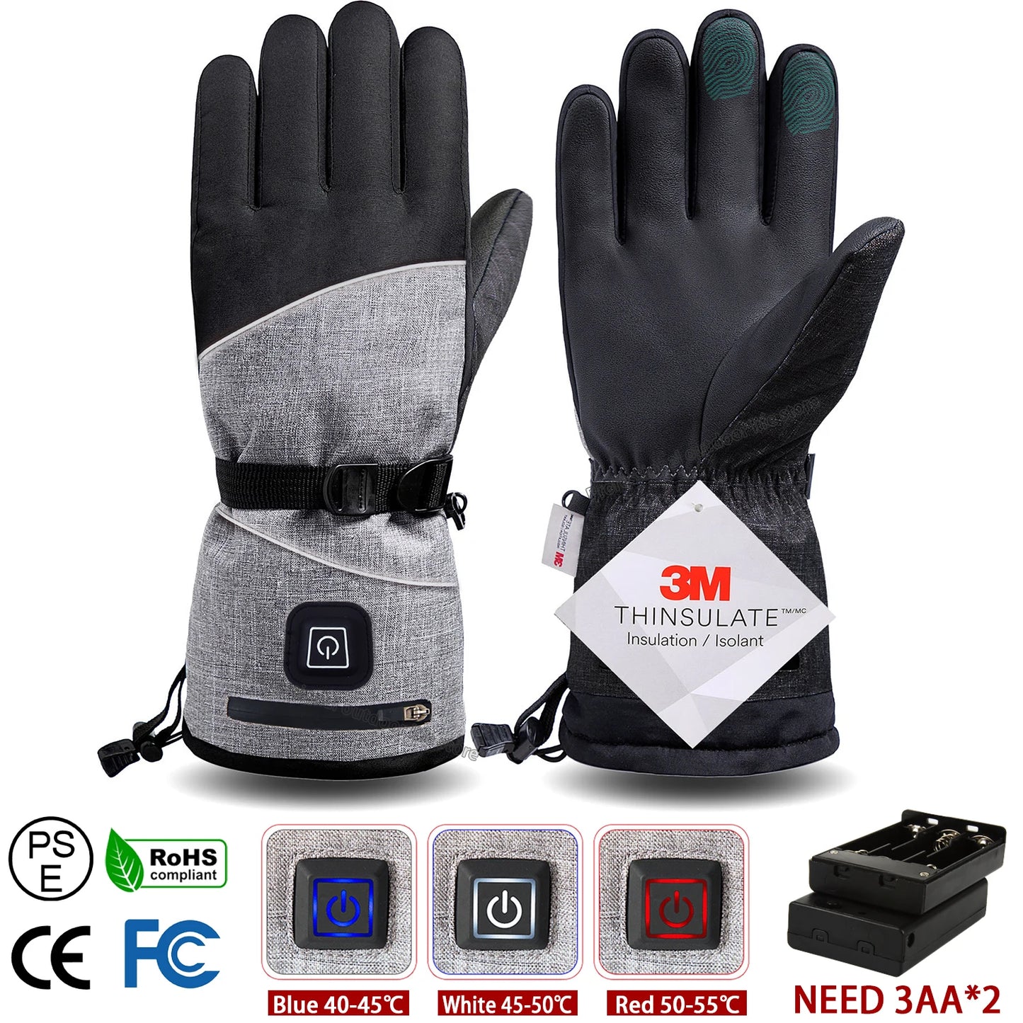 electric heated winter gloves,