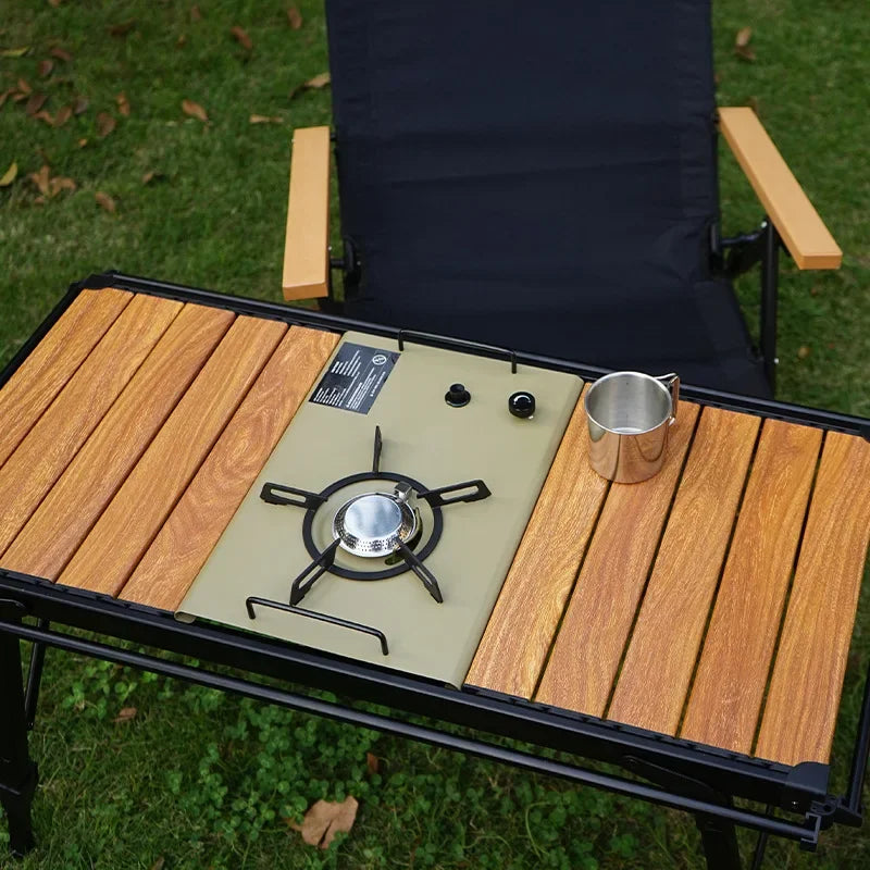 KRC CAMP Camping Folding Removable IGT Wood Table