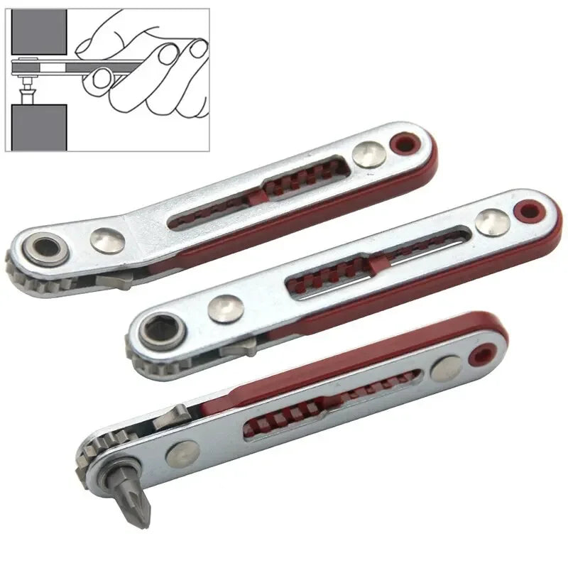 Red Elbow Bidirectional Ratchet Screwdriver: